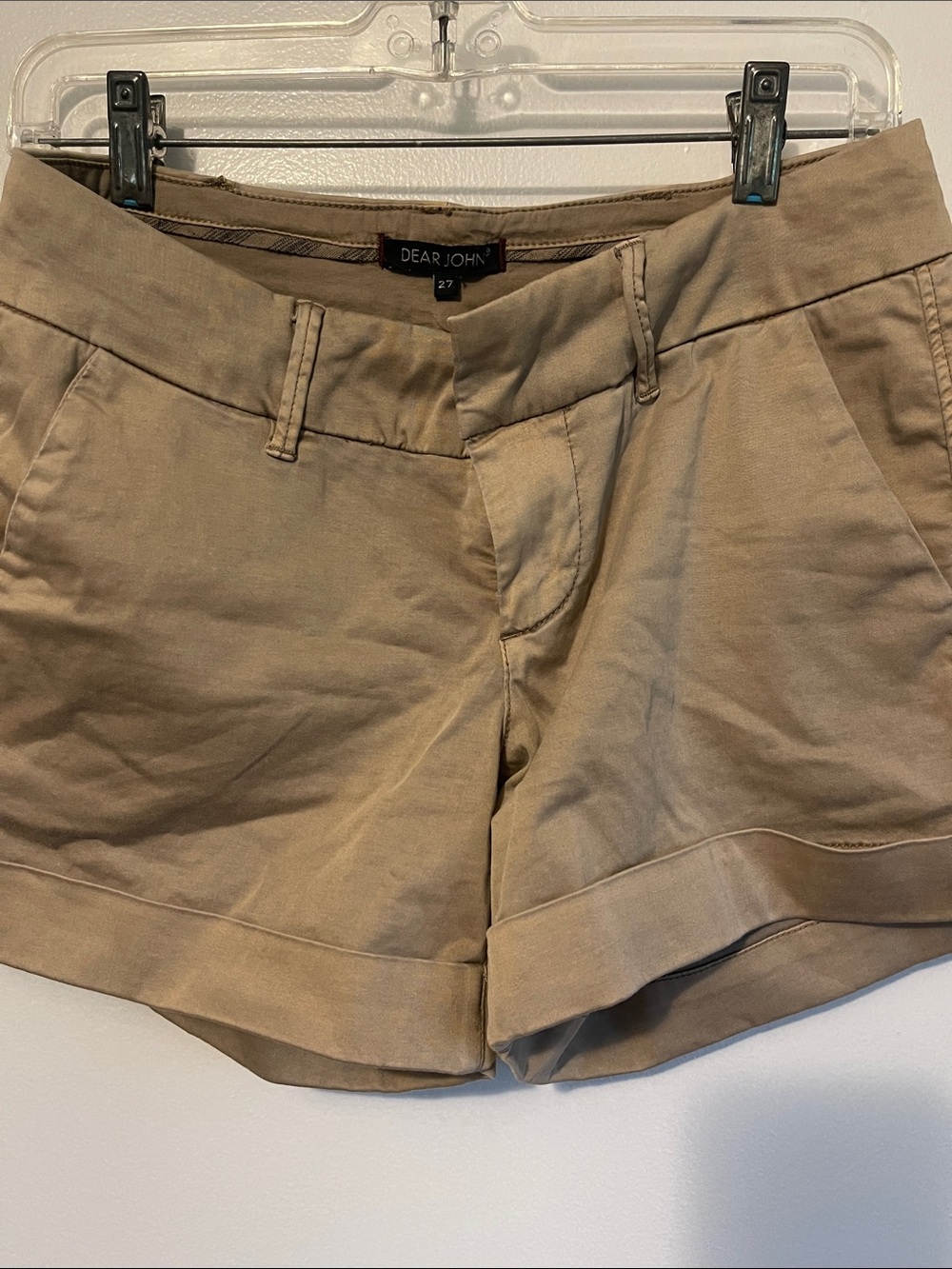 Dear John Tan Cuffed Utility Shorts
